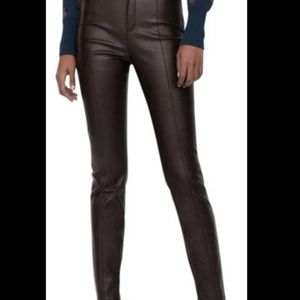 Zara faux leather high waist pants NWOT Sz M